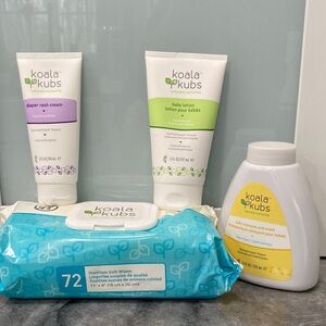 Baby Care Set-Koala Kubs Diaper Rash Cream, Baby Lotion, Baby Wash/Shampoo,Wipes